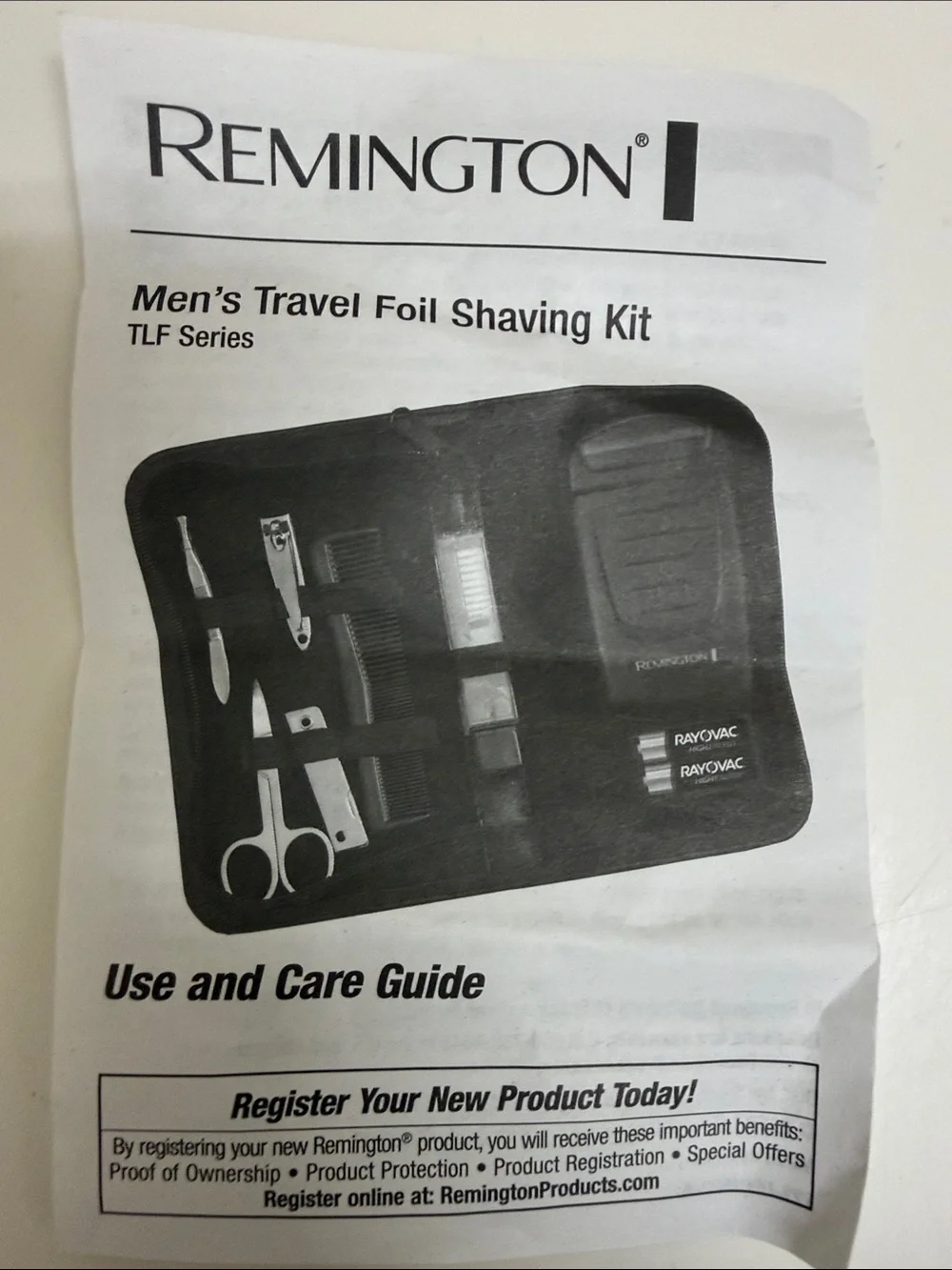 NEW Remington Black Travel Grooming Kit with Electric Shaver